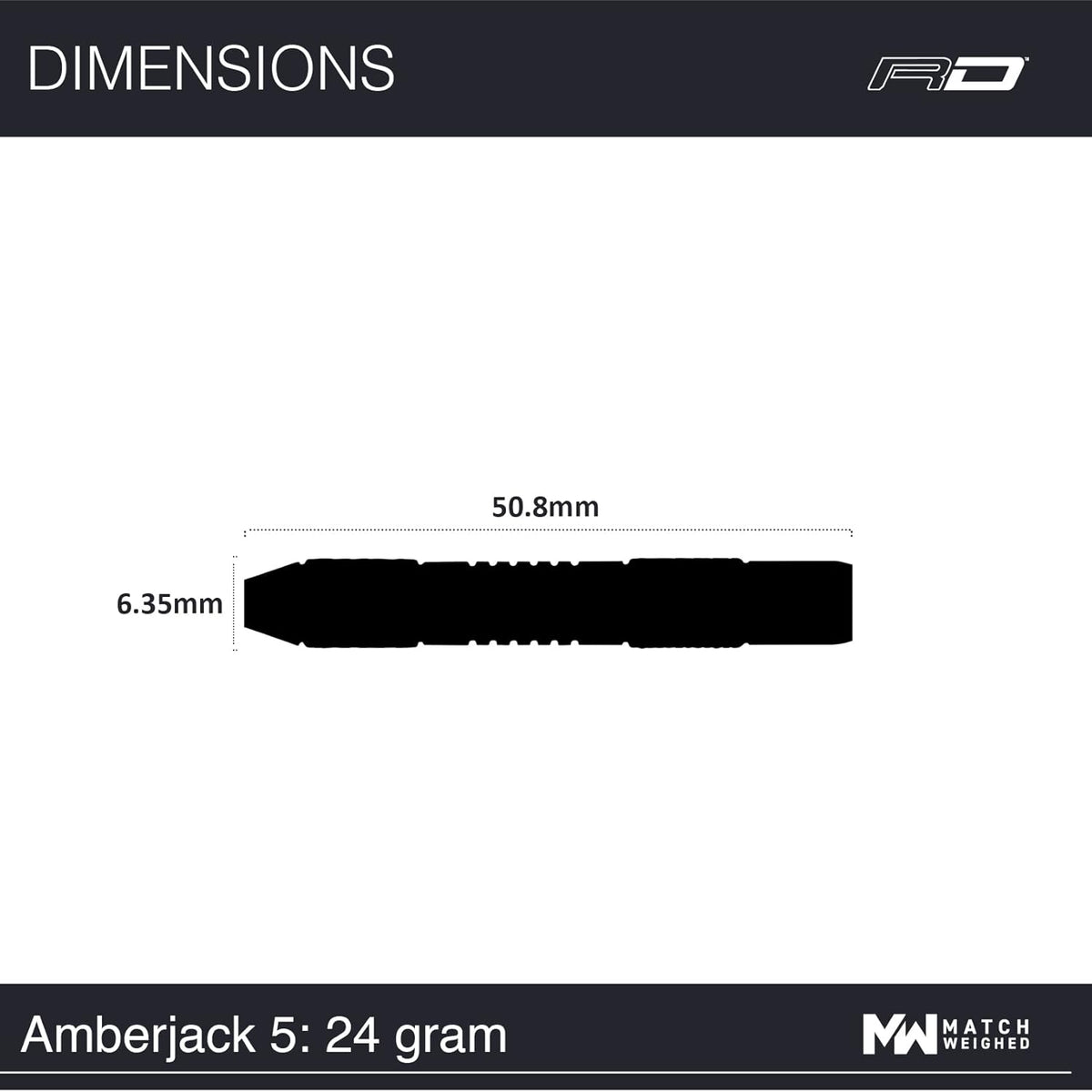 Darts – Amberjack Series Steel Tip Dart Set with Dart Flights and Dart Shafts (Stems) - Available in Variety of Weight and Barrel